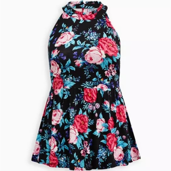 torrid Tops - NWT Torrid Size 4 Babydoll Halter Neck Tank